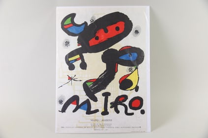 Joan Miro Exhibition Poster, 1980, Museo de Arte Moderno