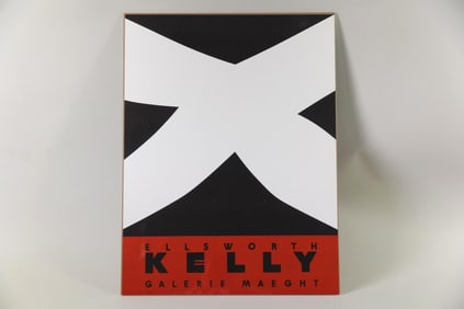 Ellsworth Kelly "Noir et Rouge" Exhibition Poster, Galerie Maeght