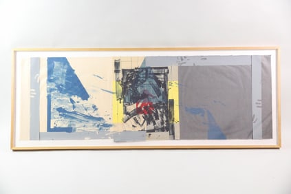 Steven Sorman Large Mixed Media Artwork "Vox (Fault)" 1980