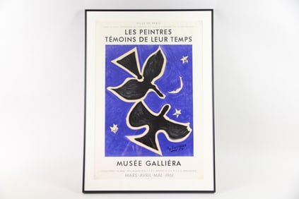 Georges Braque Paris Exhibition Poster 1961