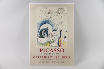 Picasso "Dessins 1966=1967" Paris Gallery Exhibition Poster