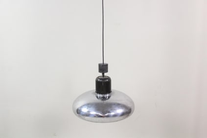 Chrome Pendant Lamp, Gae Aulenti for Stilnovo Italy