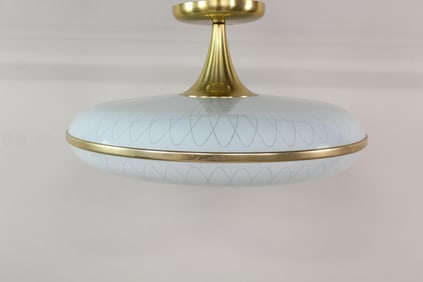 Etched Glass Flush Mount Lamp, Imperialites