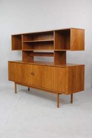 Danish Teak Wood 3-Piece Credenza Hutch, Peter Lovig Nielsen