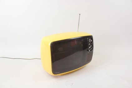 Space Age Panasonic Solid State TV, TR-542, Yellow