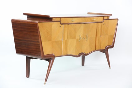 Sculptural Credenza Cabinet, style of Giuseppe Scapinelli
