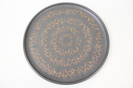 Clyde Burt Studio Pottery Charger Platter