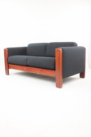 Minimalist Postmodern 2-Seat Sofa for Knoll by Jim Eldon, Black