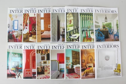 Collection of World of Interiors Design Magazines, 67 Issues from 2014 to 2024