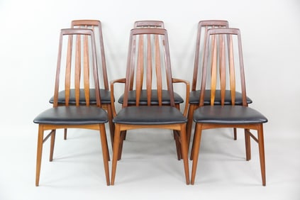 Set of 6 Teak "Eva" Dining Chairs by Niels Koefoed