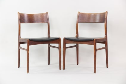 Pair of Danish Modern Walnut Chairs by Funder-Schmidt & Madsen