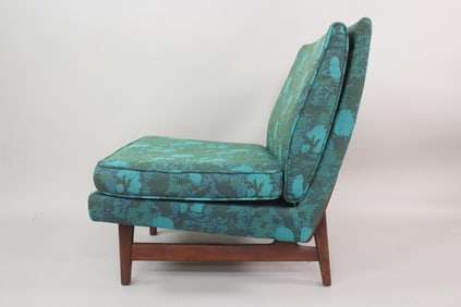 Jens Risom Blue & Green Slipper Chair