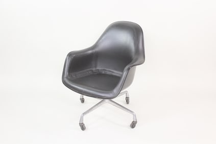 Eames for Herman Miller Padded Fiberglass Swivel Office Chair