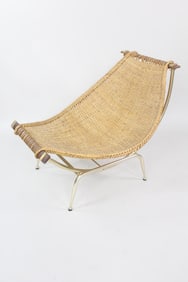 Rattan & Aluminum Adjustable "Fish" Chaise Lounge, Troy Sunshade Co