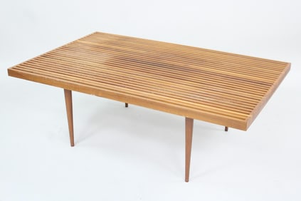 Slatted Wood Coffee Table, Mel Smilow