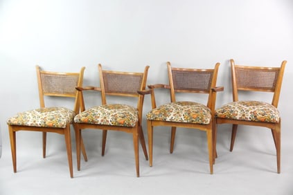 Set of 4 Swedish Modern Dining Chairs, Edmond J. Spence