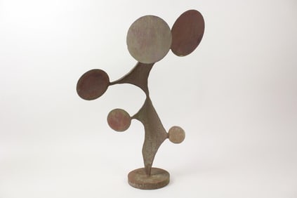 Abstract Brutalist Organic Metal Sculpture, Whitmore Boogaerts 2006, 2 of 2