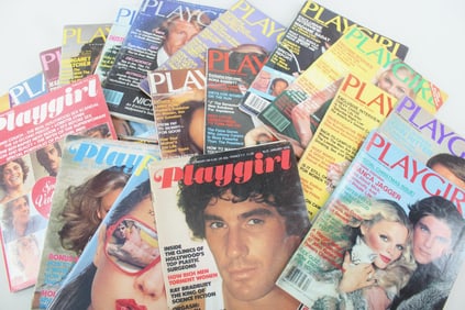 Lot of 67 Playgirl Magazine Issues, Adult Erotica 1973-1980