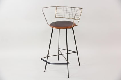 Brass & Iron Bar Stool