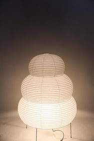 Isamu Noguchi Akari 25N Light Sculpture Floor Lamp in Box