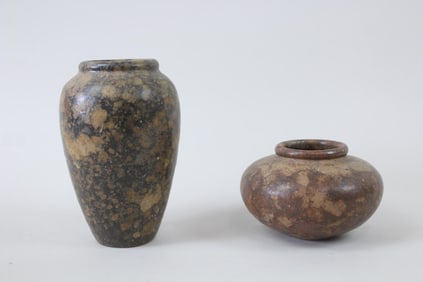 Pair of Hiroshi Nakayama Studio Pottery Vessels
