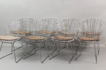 Set of 8 Knoll Bertoia Side Chairs