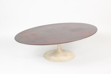 Saarinen for Knoll Walnut Oval Coffee Table