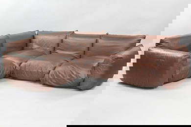 Marenco Leather Modular Sofa System for Arflex