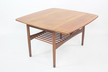 Danish Modern Teak Drop Leaf Coffee Table