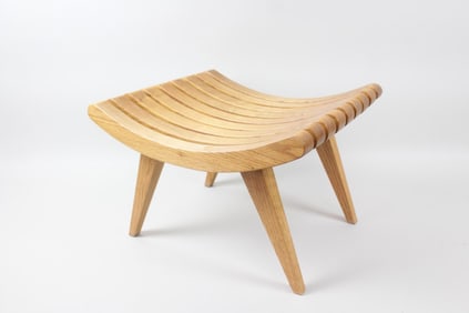 Oak Stool by Edward Durell Stone