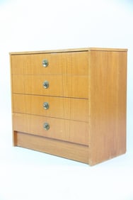 Diminutive 4-Drawer Wooden Dresser, Chest of Drawers