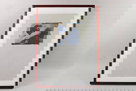 Mark Beard 'Polaroid Transfer of a Nude Male' 1998: Mark Beard Modernist 'Polaroid Transfer of a Nude Male', 1998. Polaroid transfer of a male nude bending forward on Rives BFK paper, signed, with edition 6/6 in pencil by the artist Mark Beard (America