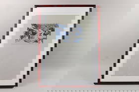 Mark Beard 'Polaroid Transfer, Dirk Reclining' 1996: Mark Beard Modernist 'Polaroid Transfer of a Nude Male, Dirk Reclining ' 1996. Polaroid transfer of a male nude reclining on Rives BFK paper, signed, with edition 1/6 in pencil by the artist Mark Bear