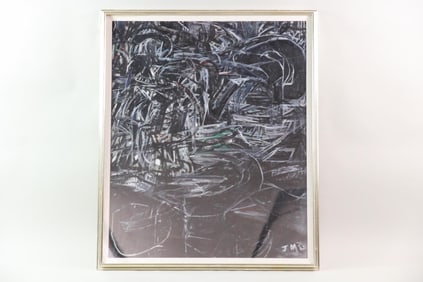 Jerome Martin Expressionist Oil Painting "Chalk Board"