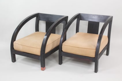 Pair of Art Deco Paul Frankl "D" Chairs