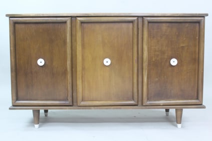 3-Door Mid-Century Modern Credenza Sideboard