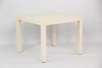 Parsons Cream Square Side Table