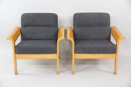 Pair of Botium Lounge Chairs; Rud Thygesen & Johnny Sørensen for Magnus Olesen