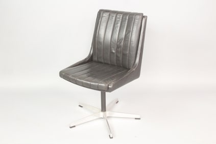 Leather & Metal Office Chair, Stoll Giroflex