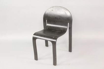 Postmodern Bent Plywood Chair, Peter Danko