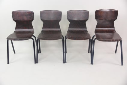 Set of 4 Eromes Stacking School Chairs