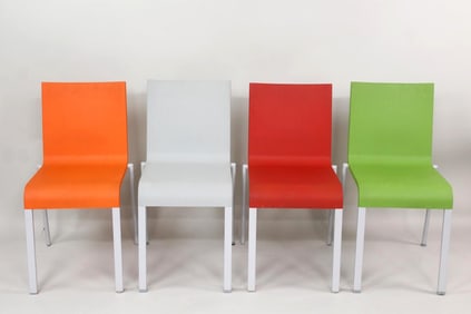 Set of 4 Stacking Vitra .03 chairs by Maarten Van Severen