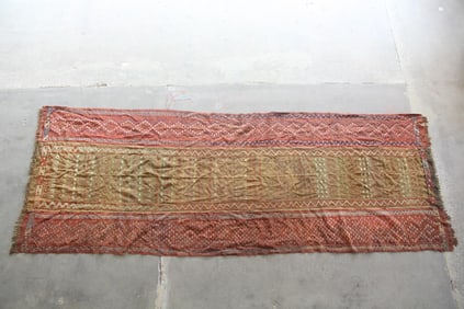 Anatolian Turkish Woven Wool Panel, Wall Hanging