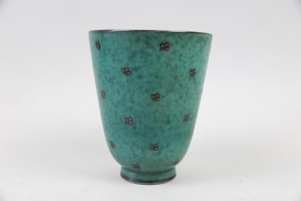 Swedish Argenta Stoneware Vase, Wilhelm Kage for Gustavsberg