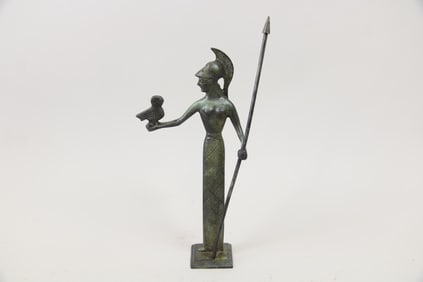 Bronze Statue of Athena, Goddess of Wisdom