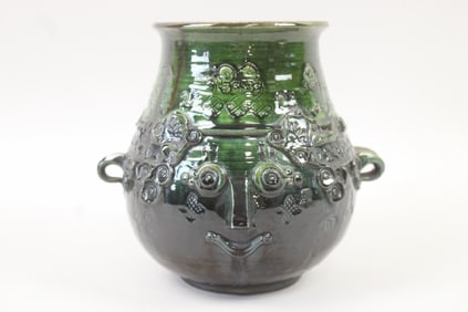 Ceramic Face Jug with Handles by Bjorn Wiinblad