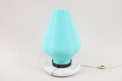Atomic Beehive Plastic & Marble Table Lamp