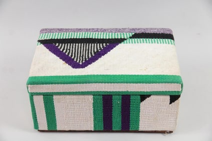 Navajo Blanket Covered Wooden Box