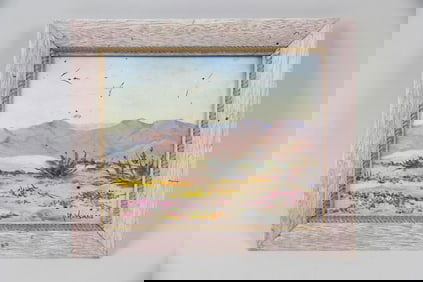 Minnie Wonsmos Desert Landscape Painting