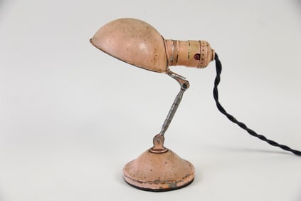 Industrial Pink Metal Adjustable Desk Lamp